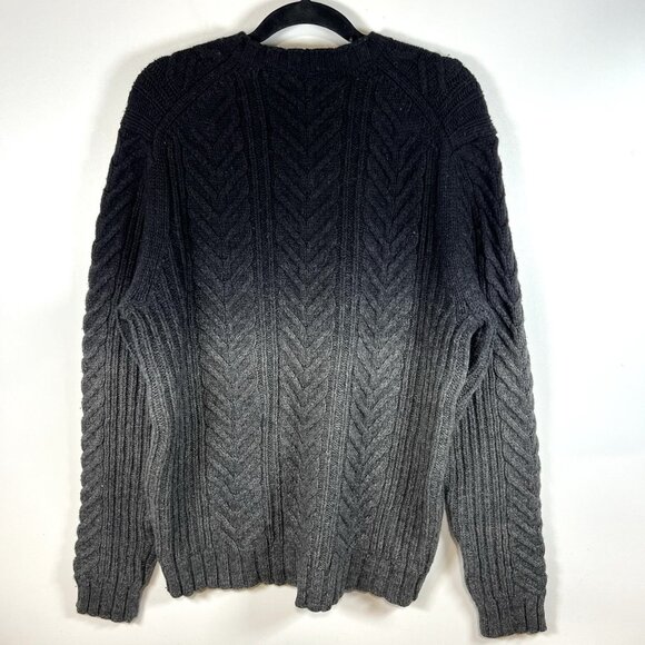 Inc International Concepts Lambswool Ombré Gray Black Sweater Size Large - Picture 6 of 8
